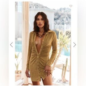 12th Tribe Olive Mini Dress